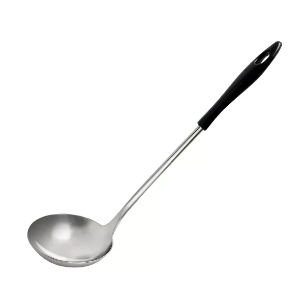 Unique Bargains Restaurant Kitchen Plastic Handle Tableware Soup Ladle Spoon 1 Pc